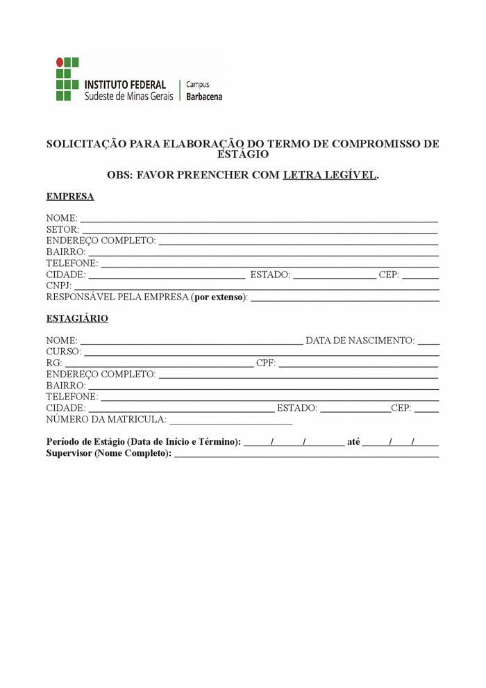 Cópia de Cópia de Termo de Compromisso - Obrigatório - 2021, PDF, Estágio