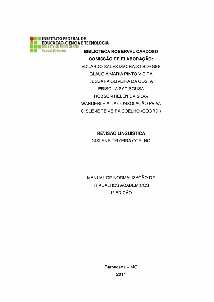 Normalização e Estrutura de Trabalhos Acadêmicos - Manual de ABNT para  trabalhos